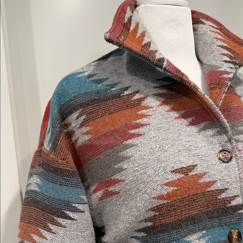 Multicolor Patterned Utility Jacket - image 3